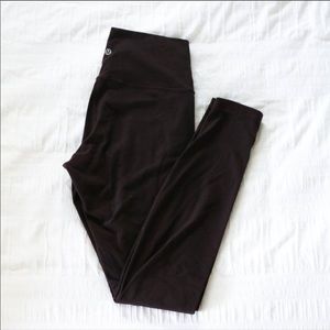 Maroon/Brown Wunder Under Lululemon  Legging